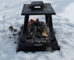 fire in snow