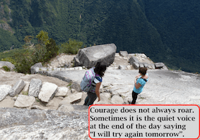 image with inspirational statement